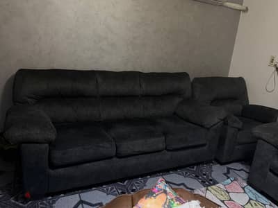 طقم ليفينج جراى بكورسي ريكلاينر