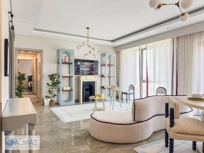 Fully air-conditioned, high-end (super-lux) finished, furnished apartment for rent in the SODIC Eastown compound, Fifth Settlement
