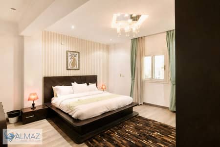 Furnished 200 sqm apartment for rent in Al-Narges Buildings, Fifth Settlement, near Fatima Al-Sharbatly Mosque