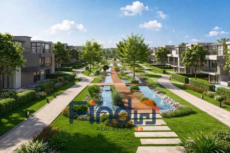 متاح  للبيع توين هاوس مجهز بالمطبخ و التكيفات في ذا كراون بالم هيلز