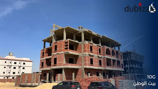 Apartment 178m² ground floor with a 50m² garden in New Cairo, Beit Al Watan, First District, Block G, directly on the main road, close to 90th Street