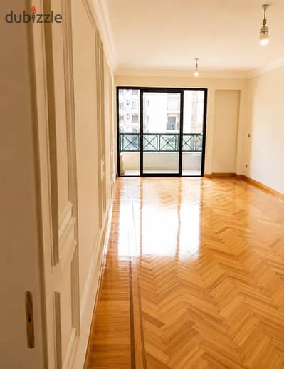 Apartment for rent in Lorane near Abu Qir Street, seventh floor, elevator, area 160 m, 3 rooms and reception 3 pieces and 2 bathrooms