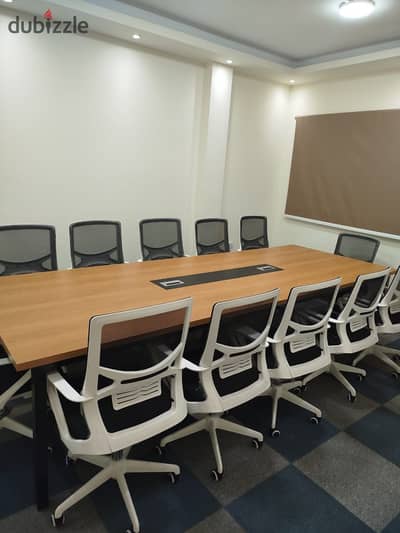 Air-conditioned, furnished office near the Children's Park, Golden Square, Sixth District, Nasr City for rent