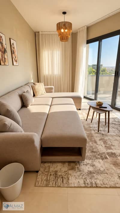 Fully furnished, high-end (super-lux) finished apartment for rent in the SODIC Villette compound, Fifth Settlement, near 90th Street.