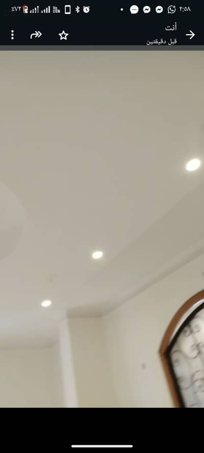 Apartment for rent, vacant, elevated ground floor with a private garden and private entrance in Al Tagammu' Al Khames, Al Narges 3 Villas at a bargain price