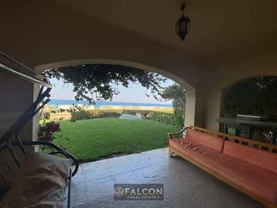 Ready To Move 1st Row Twin house for sale steps from sea, fully finished, Ultra Super Lux, in La Vista, Ain Sokhna