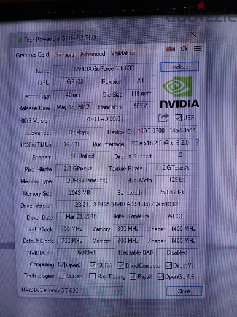 Gigabyte GT630 6