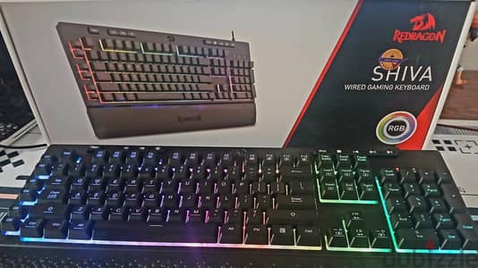Redragon K512 Shiva RGB Gaming Keyboard - With Original Box