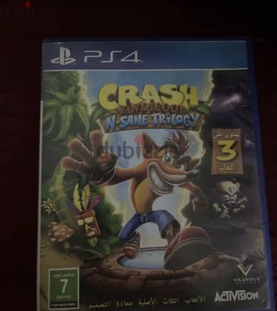 Crash bandicoot trilogy arabic الثلاثية عربي حالة ممتازة