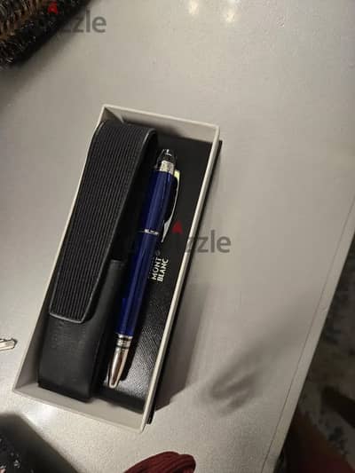 قلم مونت بلانك أصلي blanc StarWalker Cool Blue