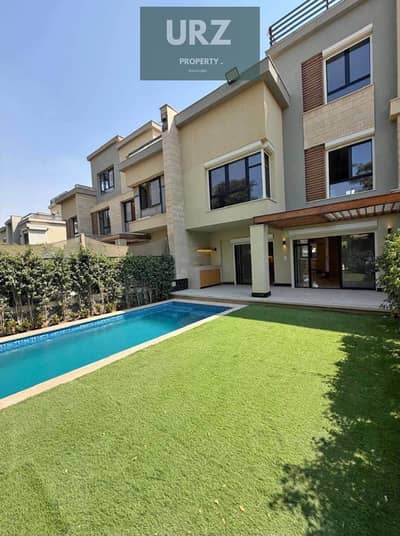 Villa for sale on the Suez Road opposite Madinaty with a front sea view overlooking green spaces minutes from Mountain View Hyde Park Sodic