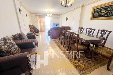 A Fully Furnished Apartment on Mostafa Kamel St. with a Spacious Layout and Open View