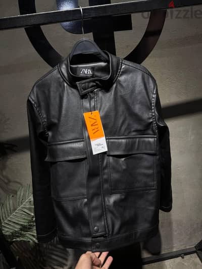جاكيت جلد ميرور  Zara