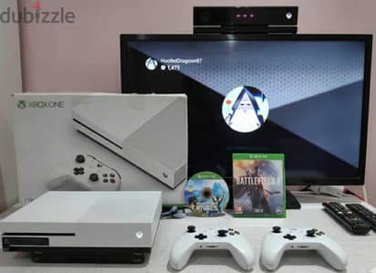 اكس بوكس ون اس 1 تيرا + كنيكت + 2 دراع + ألعاب | Xbox One S 1TB Bundle