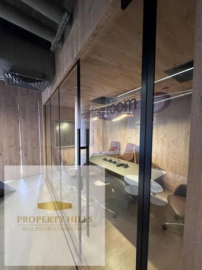 Finished office for rent in Fifth Settlement, close to major stations and easily accessible.