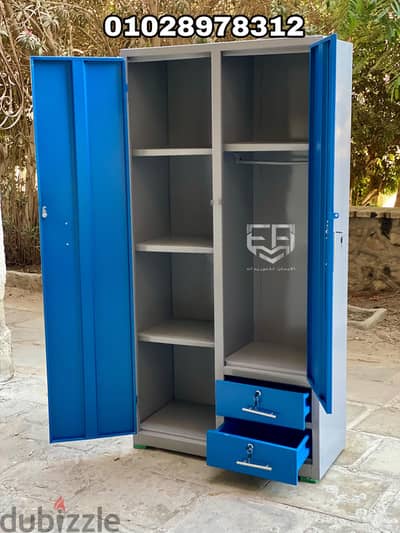 دولاب صاج محمل ٢ ضلفة ٢ درج ٢ كالون