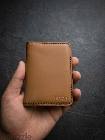 HITCH Bifold Card Wallet - Natural leather