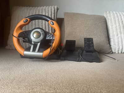 Steering wheel for console driving games BRAND pxn v3 orange