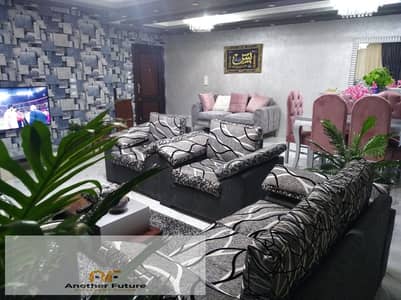 Fully furnished apartment for rent in Al-Khamayel Compound, directly on the 26th of July Axis – Sheikh Zayed.