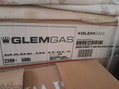 بوتاجاز glem gas ايطالى ٩٠سم  جديد بالكرتونه