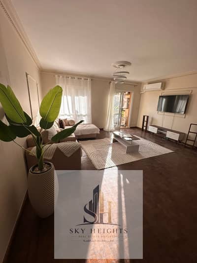 Fully furnished 162 sqm apartment for rent in Rehab City, prime location near all services, special finishes, at an unbeatable price.