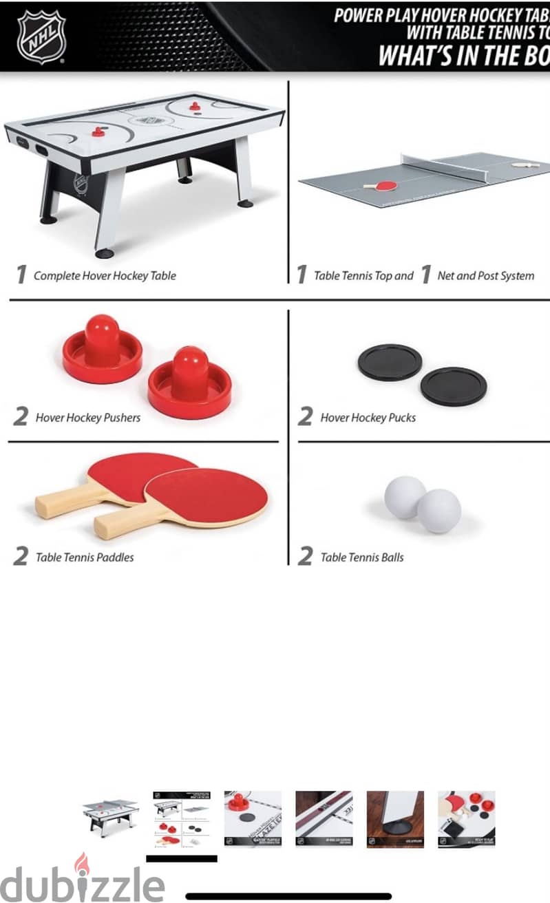 Air hokey &tennis balls table 8