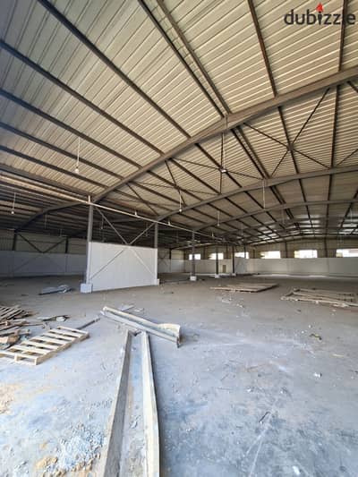 For rent, a store of 12 thousand meters in front of Al-Abour directly