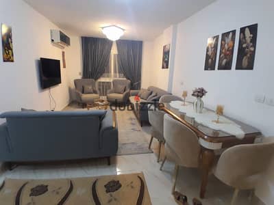 Fully furnished apartment for rent at a great price in Madinaty (B12); ready for immediate move-in 3 bedroom ​​107m garden and street view