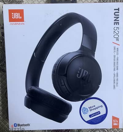 JBL 520 BT wireless balck headphones