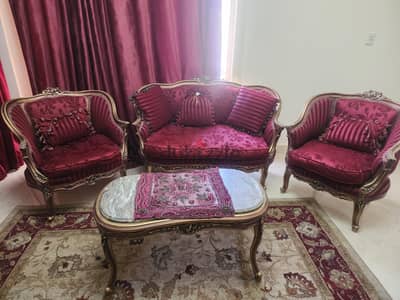 صالون انتيك خشب زان  شيك جدا