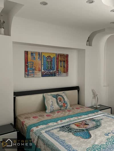 175m² 3-bedroom furnished apartment for rent in Madinaty – B3, garden view.