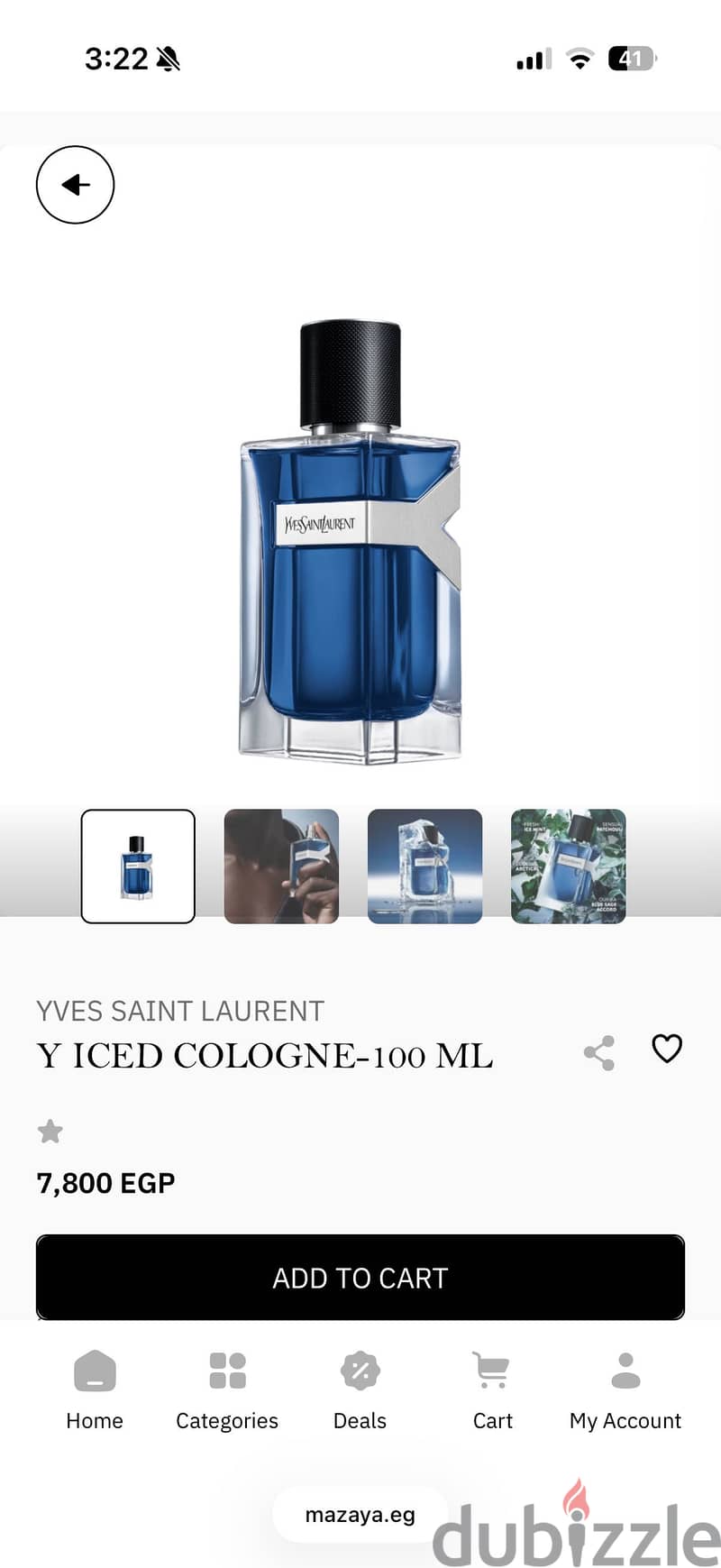Y Iced cologne from YSL 2