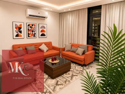 Ground floor apartment with garden 2 bedrooms furnished and ready to move in Azad Compound New Cairo near Hyde Park
