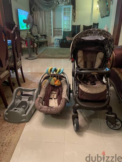 stroller + car seat