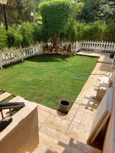 Apartment for rent private garden in Al Rehab 1 Phase 3 Ready to move  super-lux finishes 82 sqm two bedrooms.