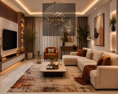 Immediate handover at the lowest price. Sea-view apartment for sale in Al-Maqsad, in the heart of the Administrative Capital, in front of the iconic t