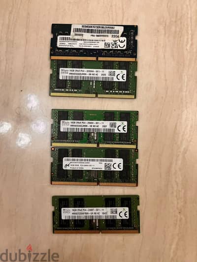 رامات ١٦ جيجا لاب توب و رامه ٤ جيجا  Ddr4