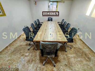 ترابيزة اجتماعات مودرن خشب mdf اسباني - meeting table - غرفة اجتماعات