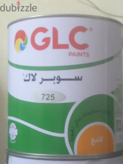 يوجد عدد4 جلون  لأ كيه سوبر لاك725 رمادى glc. بسعر ممتاز