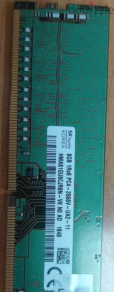 رام كمبيوتر ٨ جيجا ddr4 باص ٢٦٦٦