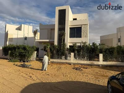 Detached villa for sale (Model B) with a 12-year payment plan in Noor Smart City.