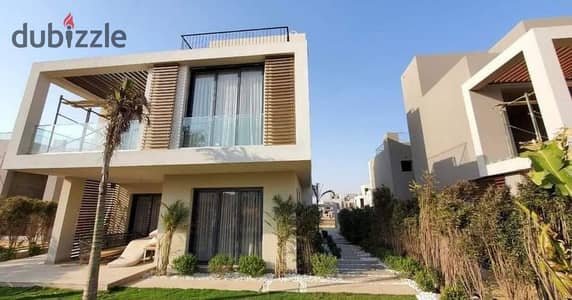 Villa with an open view of the landscape in the Sodic East compound (New Heliopolis), located directly on the Suez Road