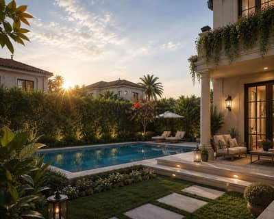 Independent villa 250m with a garden of 484m in the green belt in Zayed - a discount of 4 million and a down payment of 1.8 million with 7 years of installments
