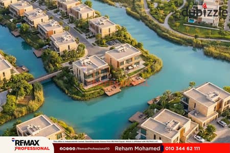 مطلات مفتوحة على اللاجون فيلا توين هاوس للبيع في Creeks الاسكندرية