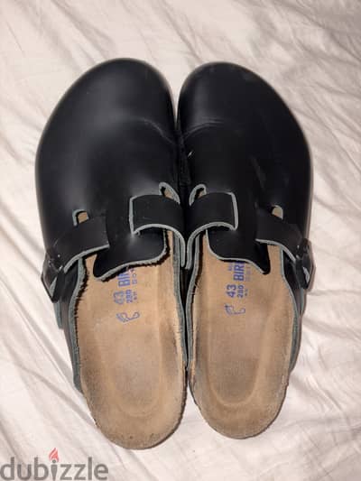 leather birkenstock clogs