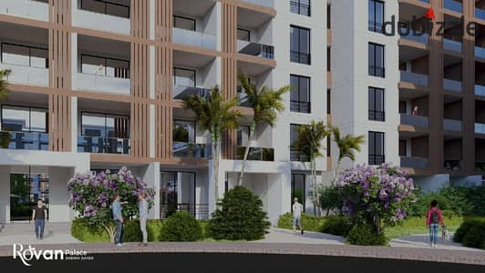 60m² apartment for sale in Rovan Palace, Sheikh Zayed, Green Belt. 10% down payment, installments up to 9 years, at the lowest price per sqm.