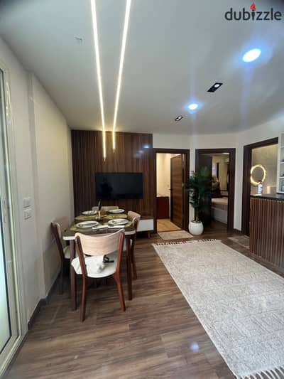 Apartment for rent in el rehab city fully furnished ground floor with garden ultra super lux close to gate way mall and all services