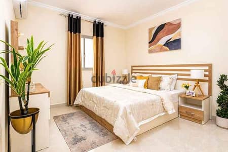 شقة مفروش تري البحر باكتوبر النخيل