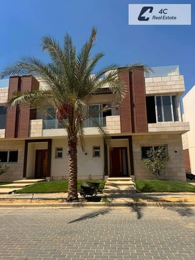 Lowest price in the market villa corner town house 4 bdr prime location open view landscape with flexible payment plan in AZZAR2 Fifth Settlement New