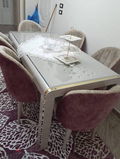 سفرة مودرن + 6 كراسي